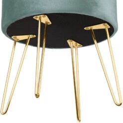 Tectake Hocker Ava Gestoffeerd In Fluweellook 300kg Met Opbergruimte, Turkoois -LeenBakker Winkel 8efdbf4bd7604dbe9e10189e35788df4