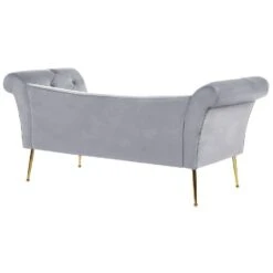 NANTILLY - Chaise Longue - Grijs - Symmetrisch - Fluweel 16 NANTILLY - Chaise Longue - Grijs - Symmetrisch - Fluweel -LeenBakker Winkel 8fad7420f3bc4f73a4d49a6fbbceba1e