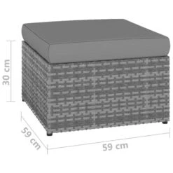 VidaXL - Tuinstoelen - Antraciet - Poly Rattan - Met Voetenbank 19 VidaXL - Tuinstoelen - Antraciet - Poly Rattan - Met Voetenbank -LeenBakker Winkel 8fc543a3a076445e9f805817970e93c8