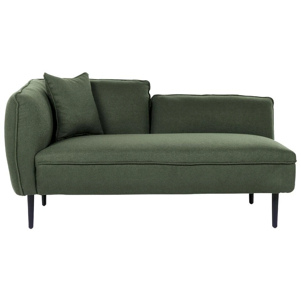 CHEVANNES - Chaise Longue - Donkergroen - Linkszijdig - Polyester 6 CHEVANNES - Chaise Longue - Donkergroen - Linkszijdig - Polyester - Afbeelding 4