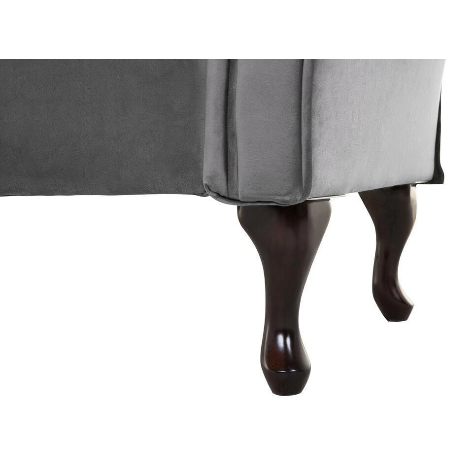 LATTES - Chaise Longue - Grijs - Linkerzijde - Fluweel 10 LATTES - Chaise Longue - Grijs - Linkerzijde - Fluweel - Afbeelding 8