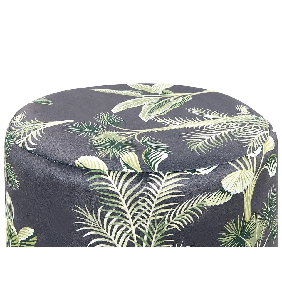 Beliani Poef WRILEY - Groen Fluweel 5 Beliani Poef WRILEY - Groen Fluweel - Afbeelding 3