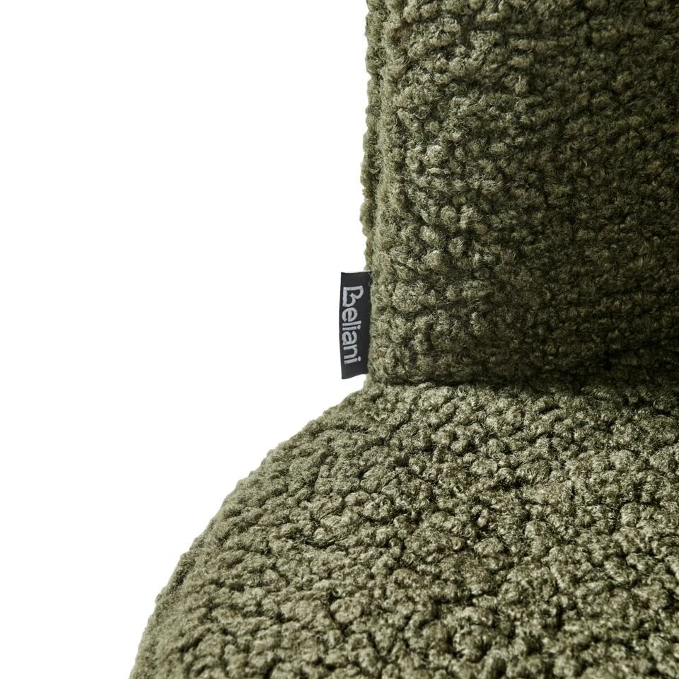 LOVELOCK - Fauteuil - Donkergroen - Bouclé 10 LOVELOCK - Fauteuil - Donkergroen - Bouclé - Afbeelding 8