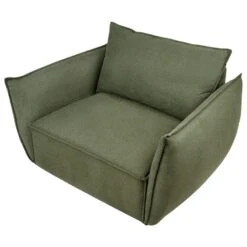 KUNES - Fauteuil - Groen - Polyester -LeenBakker Winkel 90a4c80b1fb0489c848141bca9c756bc