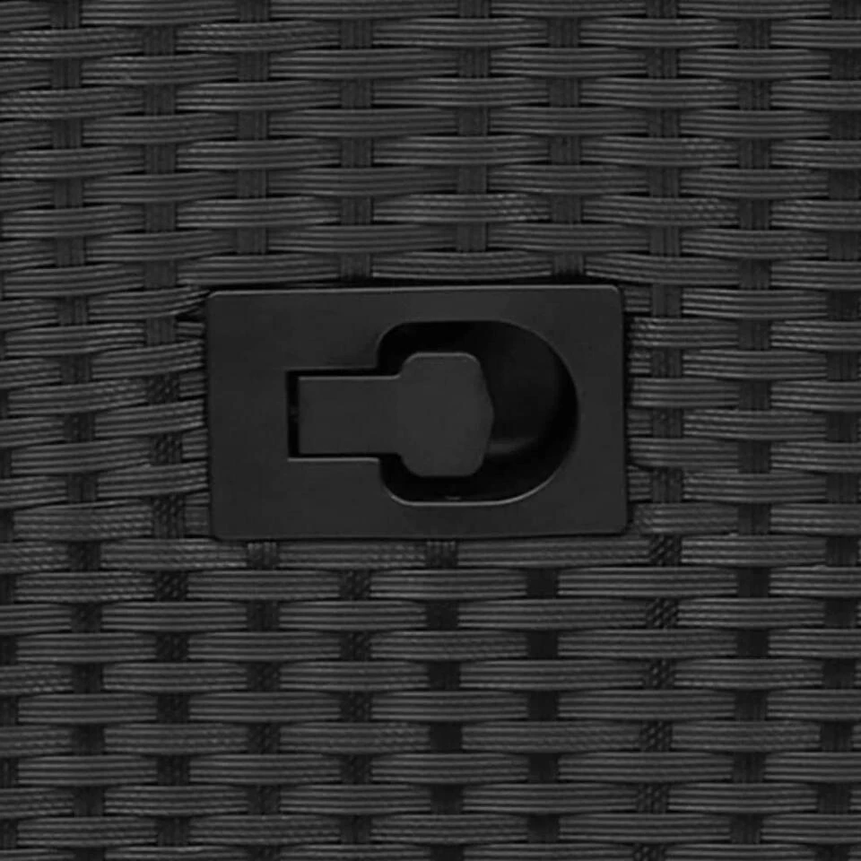 VidaXL - Tuinstoel - Zwart - Poly Rattan - 2 Stuks 11 VidaXL - Tuinstoel - Zwart - Poly Rattan - 2 Stuks - Afbeelding 9