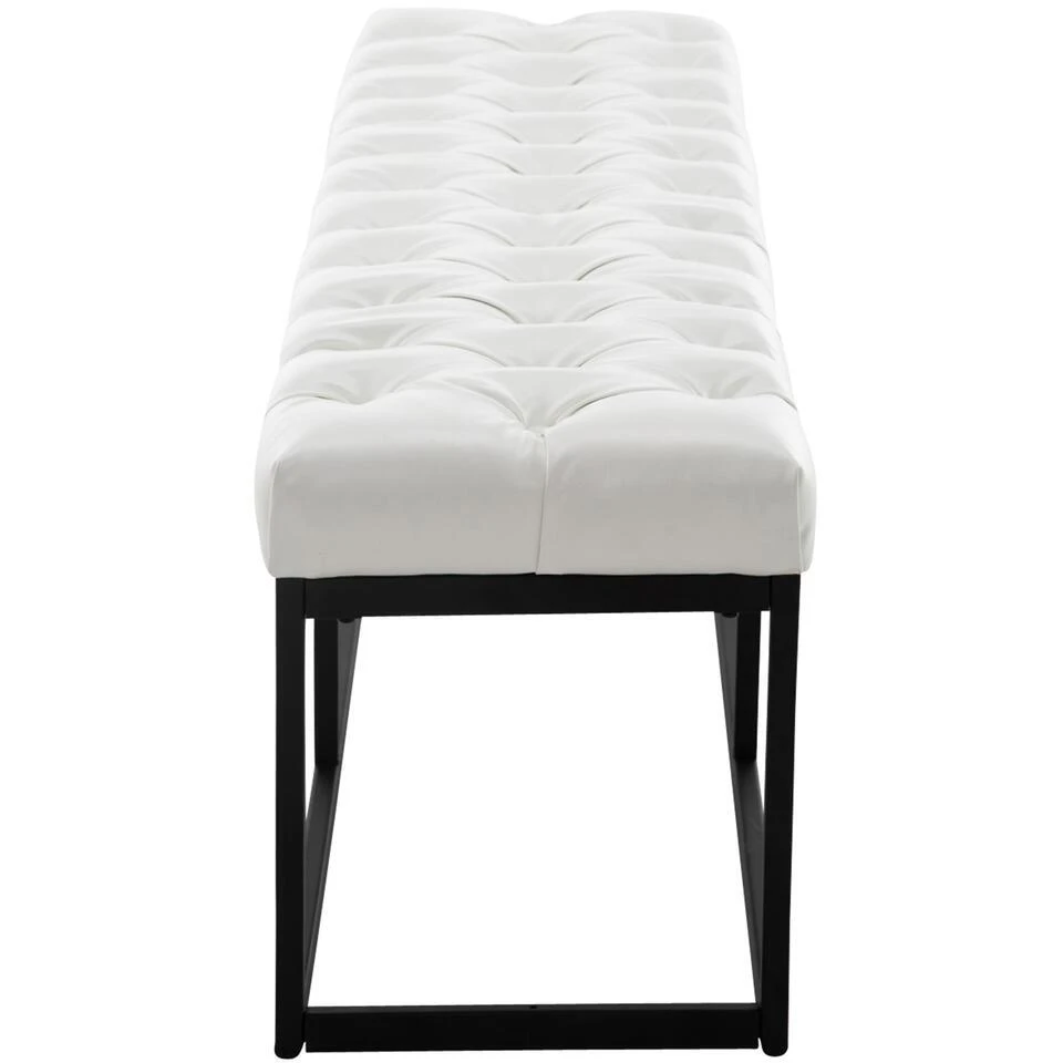 CLP 2-zits Bankje Amun 150 Cm - Wit 6 CLP 2-zits Bankje Amun 150 Cm - Wit - Afbeelding 4