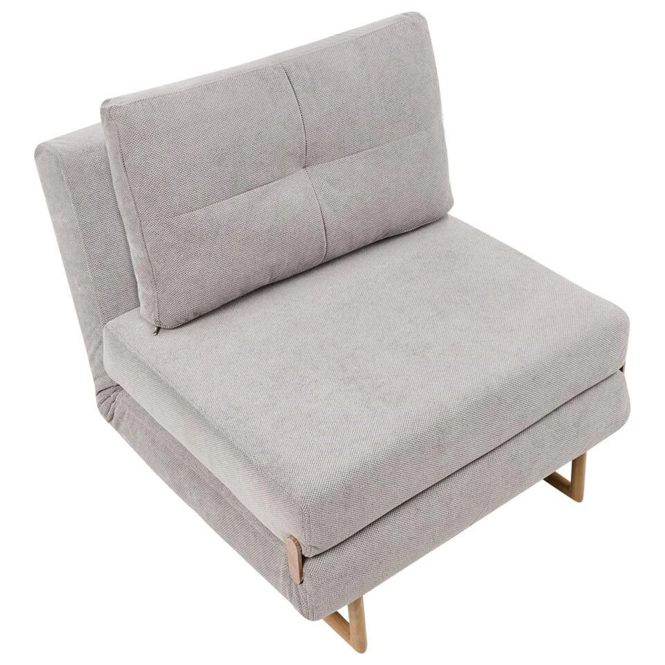 JERSLEV - 1-zits Slaapbank - Grijs - Polyester 10 JERSLEV - 1-zits Slaapbank - Grijs - Polyester - Afbeelding 8