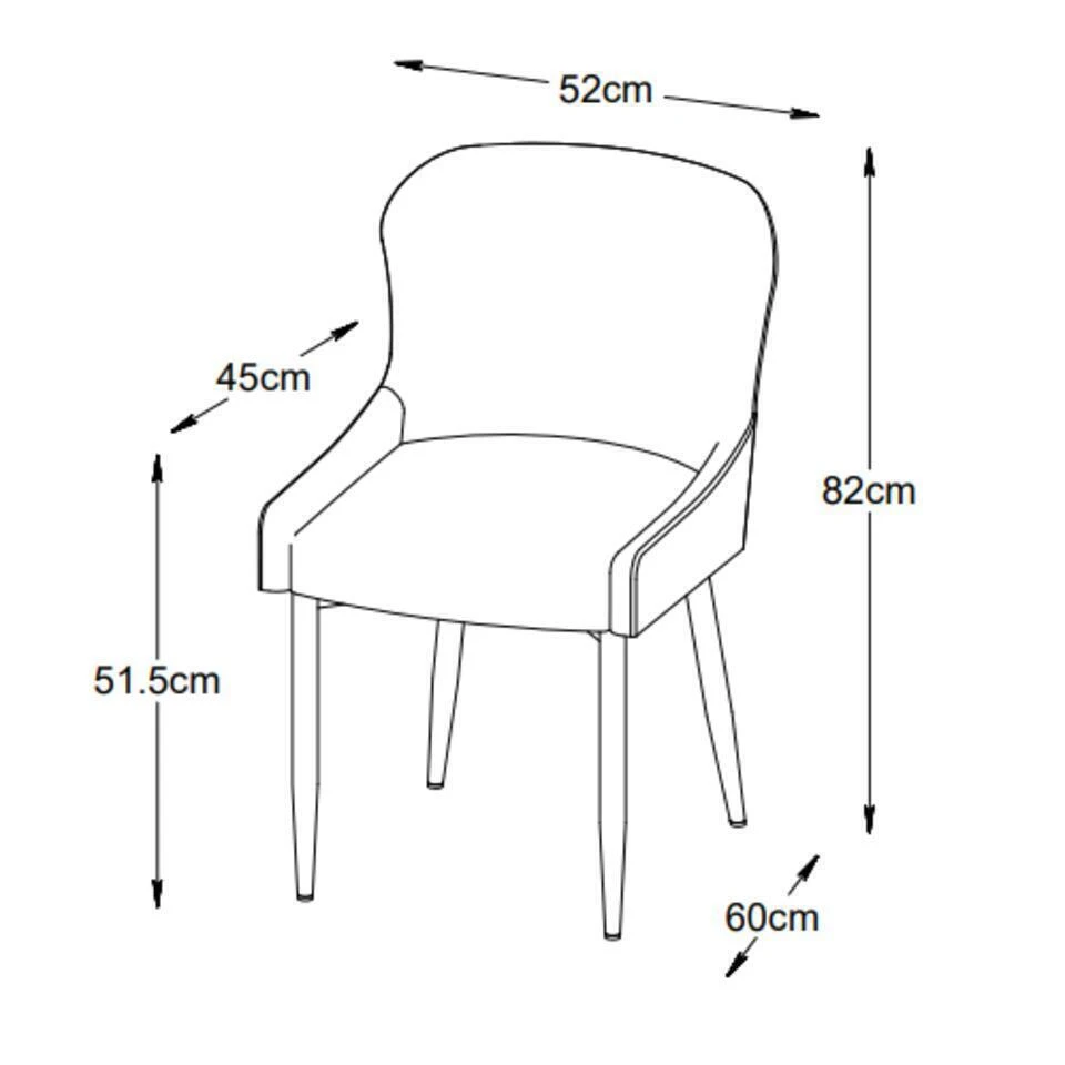 Nordic Home - Safa Eetkamerstoel Bouclé - Grijs 4 Nordic Home - Safa Eetkamerstoel Bouclé - Grijs - Afbeelding 2
