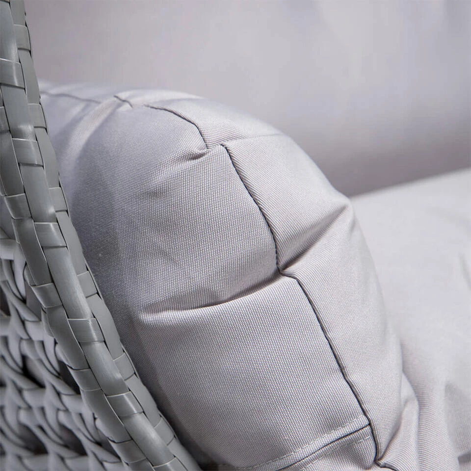 Merkloos HOME DELUXE Hangstoel Grijs Puur 10 Merkloos HOME DELUXE Hangstoel Grijs Puur - Afbeelding 8