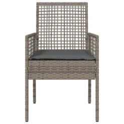 VidaXL - Tuinstoel - Grijs - Poly Rattan - 53 X 60 X 85cm -LeenBakker Winkel 9302302471ad4eebbf9052294ef11ed3