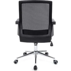 Bureaustoel Met Armleuningen - Computerstoel Op Wieltjes - Verstelbaar - Zwart -LeenBakker Winkel 93373231fc294a199c5f04a782f58e8d