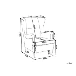 Beliani Oorfauteuil ABSON - Geel Polyester -LeenBakker Winkel 934a5aa004434d3885f12666fc305aab 2