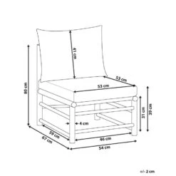 CERRETO - 1-zits Module - Wit - Bamboe -LeenBakker Winkel 93c2e23f86ac422faab6a3fc9f46ad89