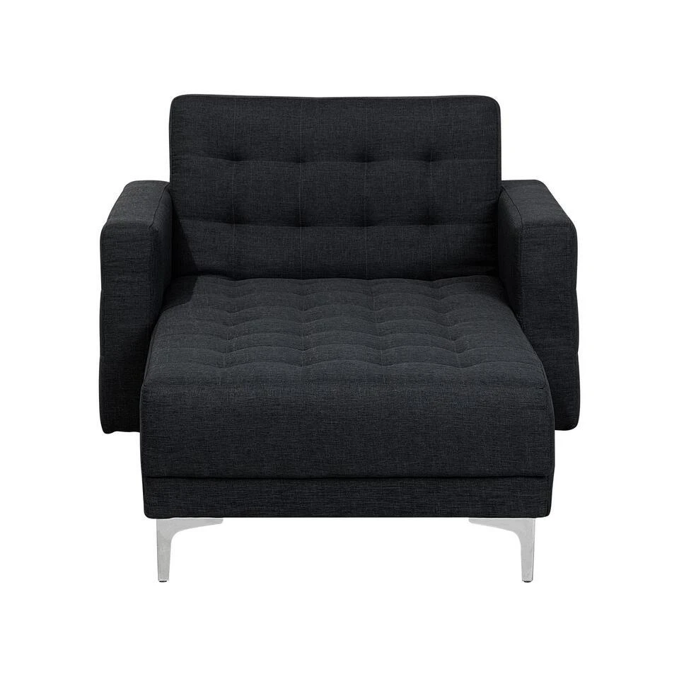 ABERDEEN - Chaise Longue - Grijs - Symmetrisch - Polyester 8 ABERDEEN - Chaise Longue - Grijs - Symmetrisch - Polyester - Afbeelding 6