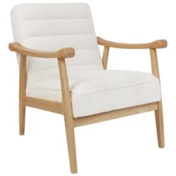 LEKNES - Fauteuil - Wit - Bouclé 16 LEKNES - Fauteuil - Wit - Bouclé -LeenBakker Winkel 959545ae9cdc43e69f8aee6c1e4b4012
