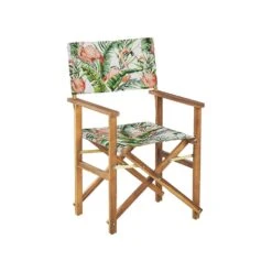 Beliani Tuinstoel CINE - Groen Acaciahout, Polyester -LeenBakker Winkel 963c46efeae04f7eb398242c57dc115b