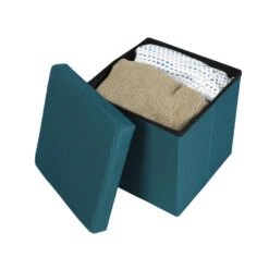Merkloos Urban Living Poef/hocker/opbergbox - Zeeblauw - Mdf/stof - 38 X 38 Cm 11 Merkloos Urban Living Poef/hocker/opbergbox - Zeeblauw - Mdf/stof - 38 X 38 Cm -LeenBakker Winkel 9653653cb0a94651a98eaee1fa8b6c97