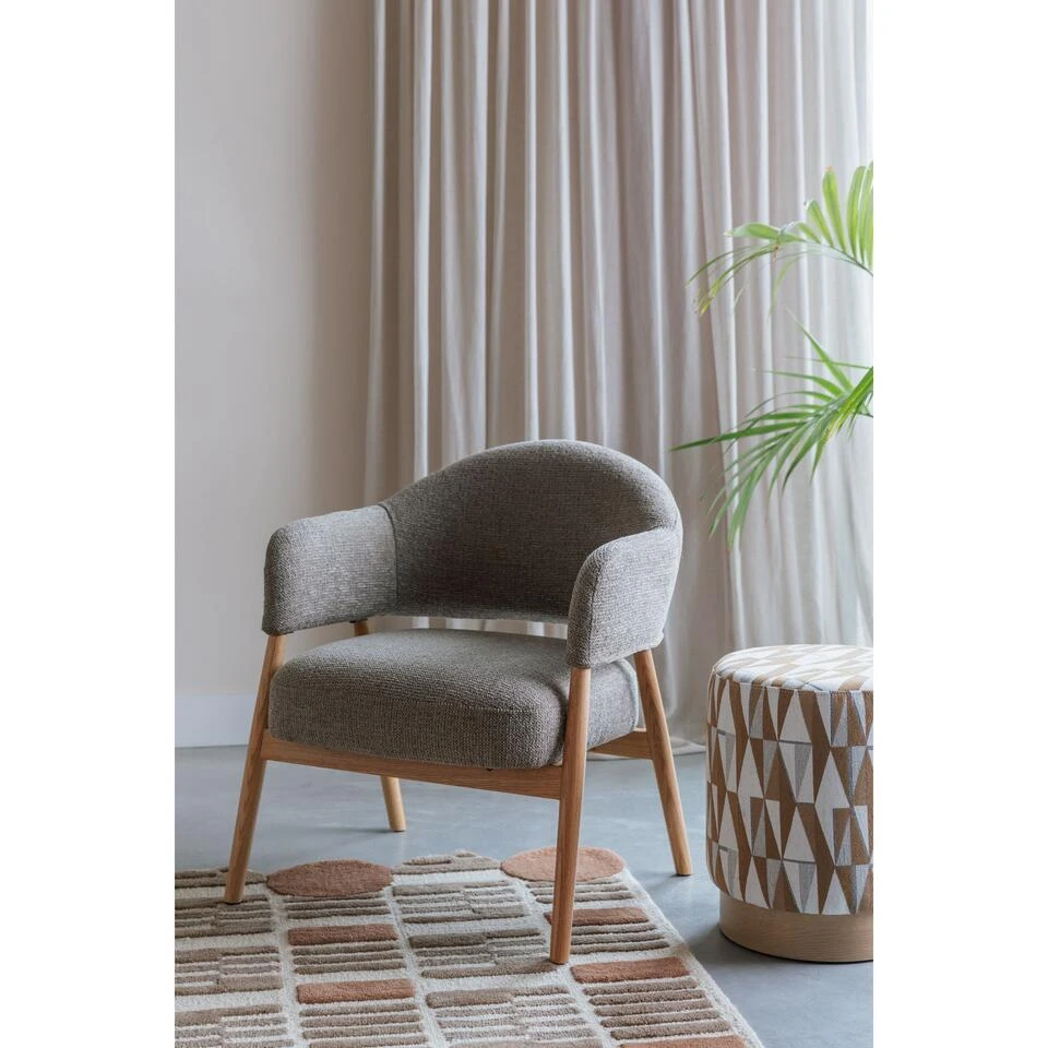 Housecraft Ziggy Poef/ Kruk - Beige 11 Housecraft Ziggy Poef/ Kruk - Beige - Afbeelding 9