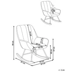 KINNO - Schommelstoel - Off-white - Bouclé -LeenBakker Winkel 9801e724a62443ddb78ddc3418d1637e 1
