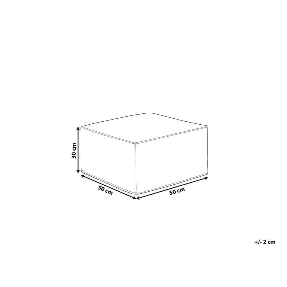 Beliani Poef MUKKI - Zwart Polyester 5 Beliani Poef MUKKI - Zwart Polyester - Afbeelding 3