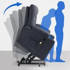 CLP Fauteuil Andover Zwart Frame - Stof - Donkergrijs -LeenBakker Winkel 9848c81888044432adf609fa1c61c2d8