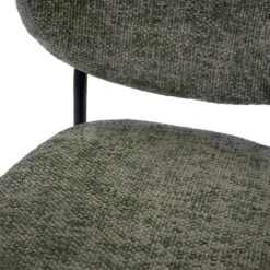 Eetkamerstoel Stof Groen - Zithoogte 49cm - 57x48x80cm - Vajèn - Set Van 2 -LeenBakker Winkel 98b57463f8624f73af32910f12bd778d