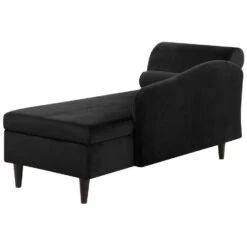 LUIRO - Chaise Longue - Zwart - Linkerzijde - Fluweel 19 LUIRO - Chaise Longue - Zwart - Linkerzijde - Fluweel -LeenBakker Winkel 98bc684c43444747ba98356b4efde2ce