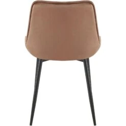 CLP Set Van 2 Eetkamerstoel Wallace Zwart Frame - Fluweel - Bruin 15 CLP Set Van 2 Eetkamerstoel Wallace Zwart Frame - Fluweel - Bruin -LeenBakker Winkel 992af2a2e5fc45678888db1d1e4f003c