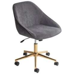 BARDSDALE - Bureaustoel - Donkergrijs - Fluweel 14 BARDSDALE - Bureaustoel - Donkergrijs - Fluweel -LeenBakker Winkel 99a96d7e8397407a9ac3cbef88784529