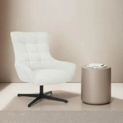 Livingfurn - Fauteuils Naomi Pearl - Wit - Stof -LeenBakker Winkel 99cf35f565eb42b3833ab42148c4aefc