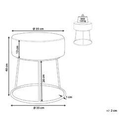 DELCO - Hocker - Groen - Fluweel -LeenBakker Winkel 9a369d95b9cd4aa480360461a918661b