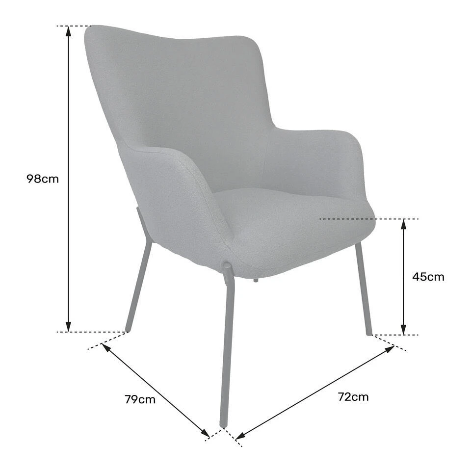 Happy Garden Leunstoel EIRA - Groen - Stof 7 Happy Garden Leunstoel EIRA - Groen - Stof - Afbeelding 5