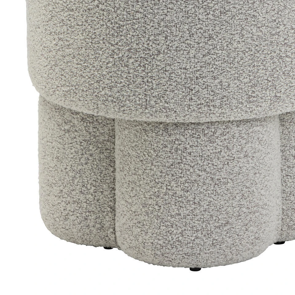 Poef Geneva - Bouclé Naturel 5 Poef Geneva - Bouclé Naturel - Afbeelding 3