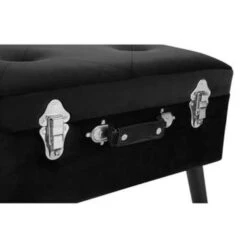 Beliani Hocker MALLARD - Zwart Fluweel -LeenBakker Winkel 9b41c4c5b9d14f9db774ada87a22b48a