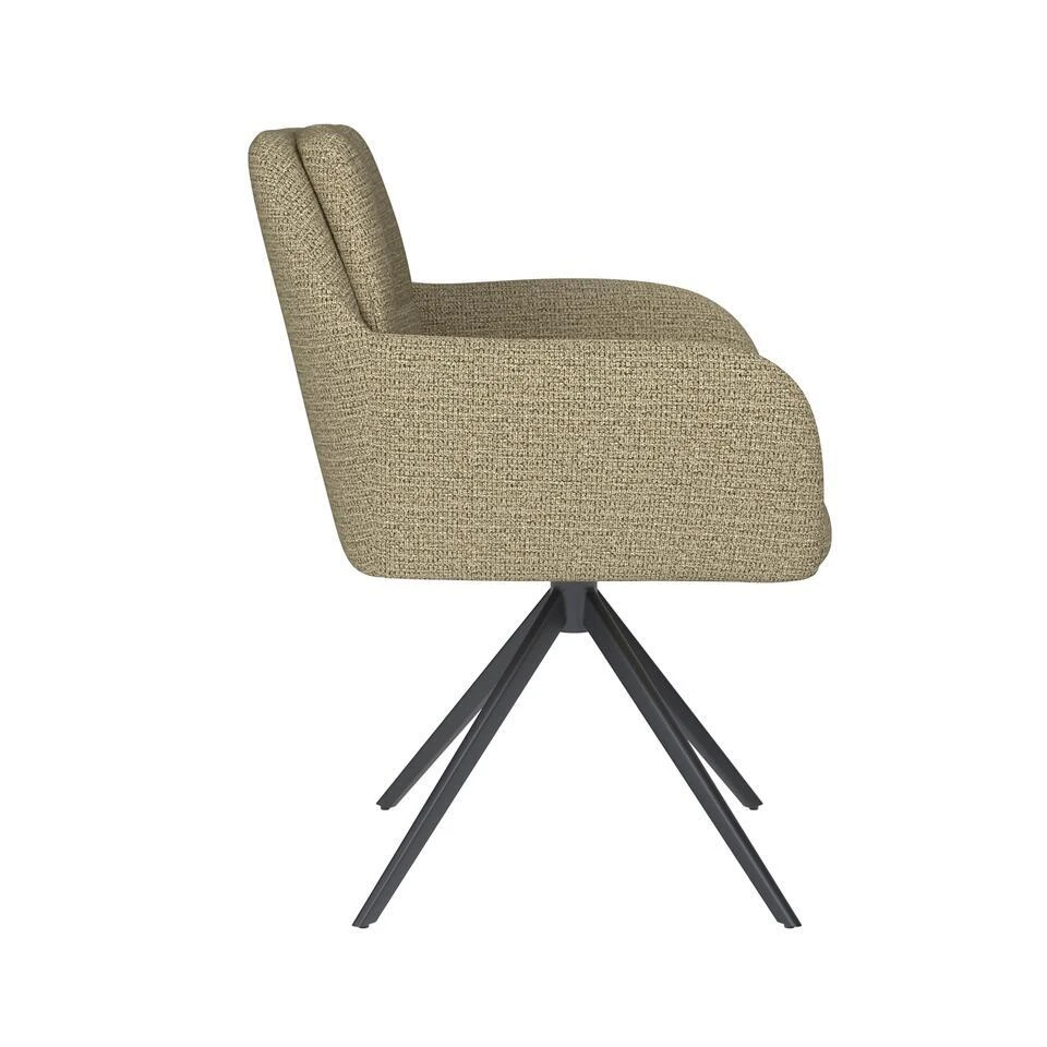 Housecraft Pete Eetkamerstoel Draaibaar Metaal Pistache Groen 5 Housecraft Pete Eetkamerstoel Draaibaar Metaal Pistache Groen - Afbeelding 3