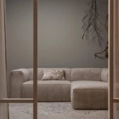 WOOOD Bean Chaise Longue Bank Rechts - Ribstof - Travertin -73x254x178 12 WOOOD Bean Chaise Longue Bank Rechts - Ribstof - Travertin -73x254x178 -LeenBakker Winkel 9c2cda52c7fc4130845eb6f7cd6ccd17