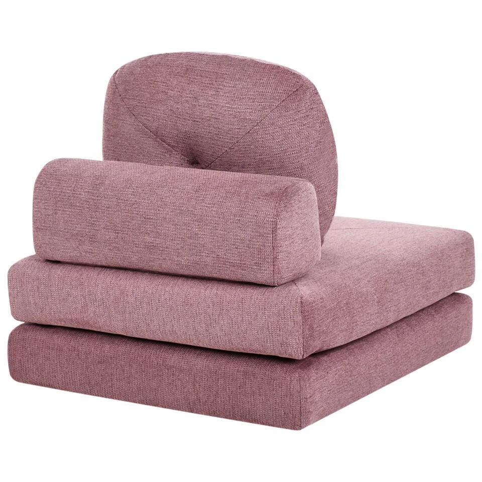 OLDEN - Slaapbank - Roze - Stof 8 OLDEN - Slaapbank - Roze - Stof - Afbeelding 6