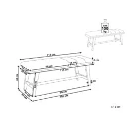 Beliani Hocker PHOLA - Lichte Houtkleur Polyester 8 Beliani Hocker PHOLA - Lichte Houtkleur Polyester -LeenBakker Winkel 9cc44781bfe348c6bde50171671ec110