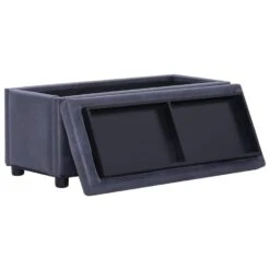 VidaXL Opberghocker 87,5 Cm Kunstsuède Grijs -LeenBakker Winkel 9d13d7fdac89467da2df4eecd45e10ec