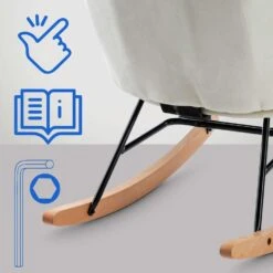 CLP Schommelstoel Sanka Fluweel - Creme 16 CLP Schommelstoel Sanka Fluweel - Creme -LeenBakker Winkel 9d2a145fd533434494d8b2e4eb29273f