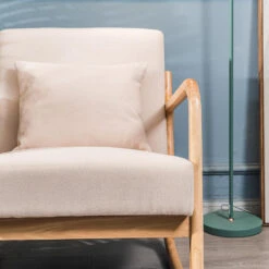 Schommelstoel Van Massief Hout En Beige Stof -LeenBakker Winkel 9d8436cd267641c7acb491c9e47d47f3