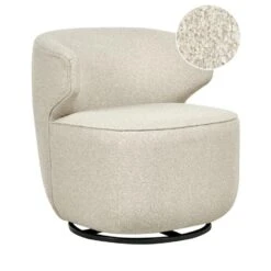 MOLLEBY - Fauteuil - Lichtbeige - Bouclé -LeenBakker Winkel 9da795736cc848628befd15b9445db43