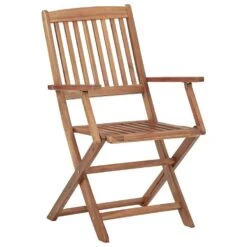VidaXL - Tuinstoelen Met Kussens - Inklapbaar - Grijs - Acaciahout - 6 Stuks -LeenBakker Winkel 9edff7c9fe414506aeb1ab2371dc7c0a