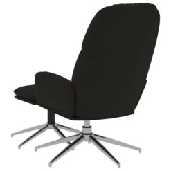 VidaXL Relaxstoel Met Voetenbank Kunstsuède Zwart -LeenBakker Winkel 9ffd65fd122445d0928b713635c8e800