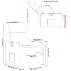 VidaXL - Fauteuil - Grijs - Kunstleer -LeenBakker Winkel a032cdc86b5142c686647dc39b13d18f