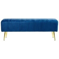 Beliani Hocker PATERSON - Blauw Fluweel 9 Beliani Hocker PATERSON - Blauw Fluweel -LeenBakker Winkel a07b8217855845b8a302abdb2a0d3048