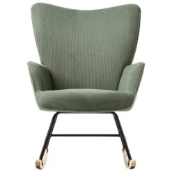 ARSET - Schommelstoel - Donkergroen - Bouclé 17 ARSET - Schommelstoel - Donkergroen - Bouclé -LeenBakker Winkel a083bd5b9bea4487bc6d806fdb51e1cc