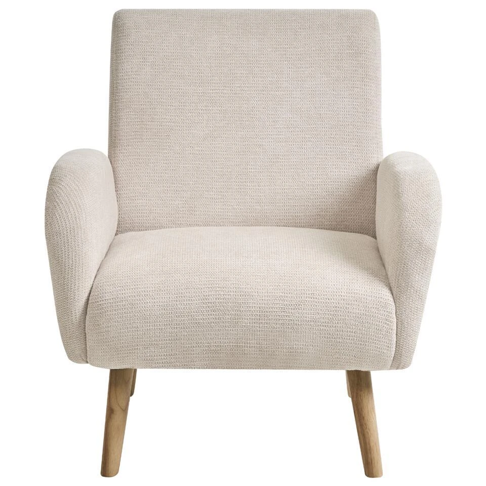 PLASSEN - Fauteuil - Lichtbeige - Stof 7 PLASSEN - Fauteuil - Lichtbeige - Stof - Afbeelding 5