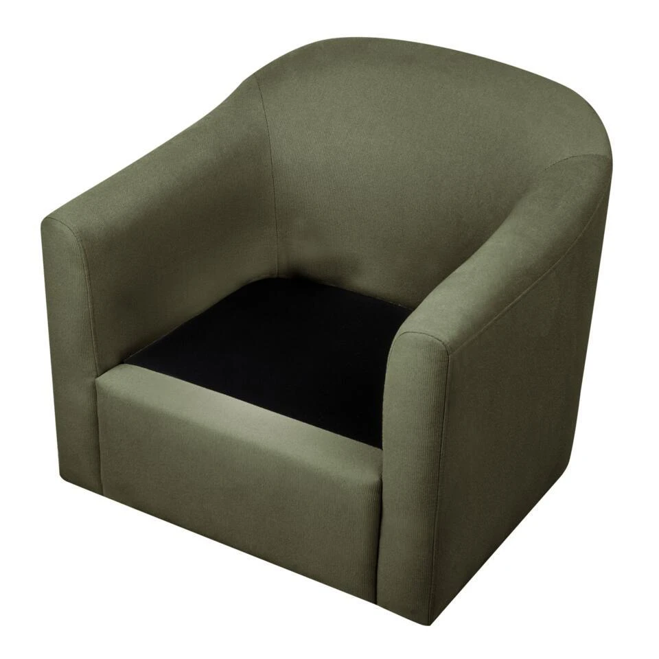 MAGNOR - Fauteuil - Donkergroen - Polyester 7 MAGNOR - Fauteuil - Donkergroen - Polyester - Afbeelding 5