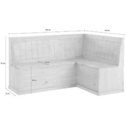 Sara - Eetkamerbank In Grenen Wit/gebeitste Was -LeenBakker Winkel a42e7637928b48929bd9ab9448c98fc2